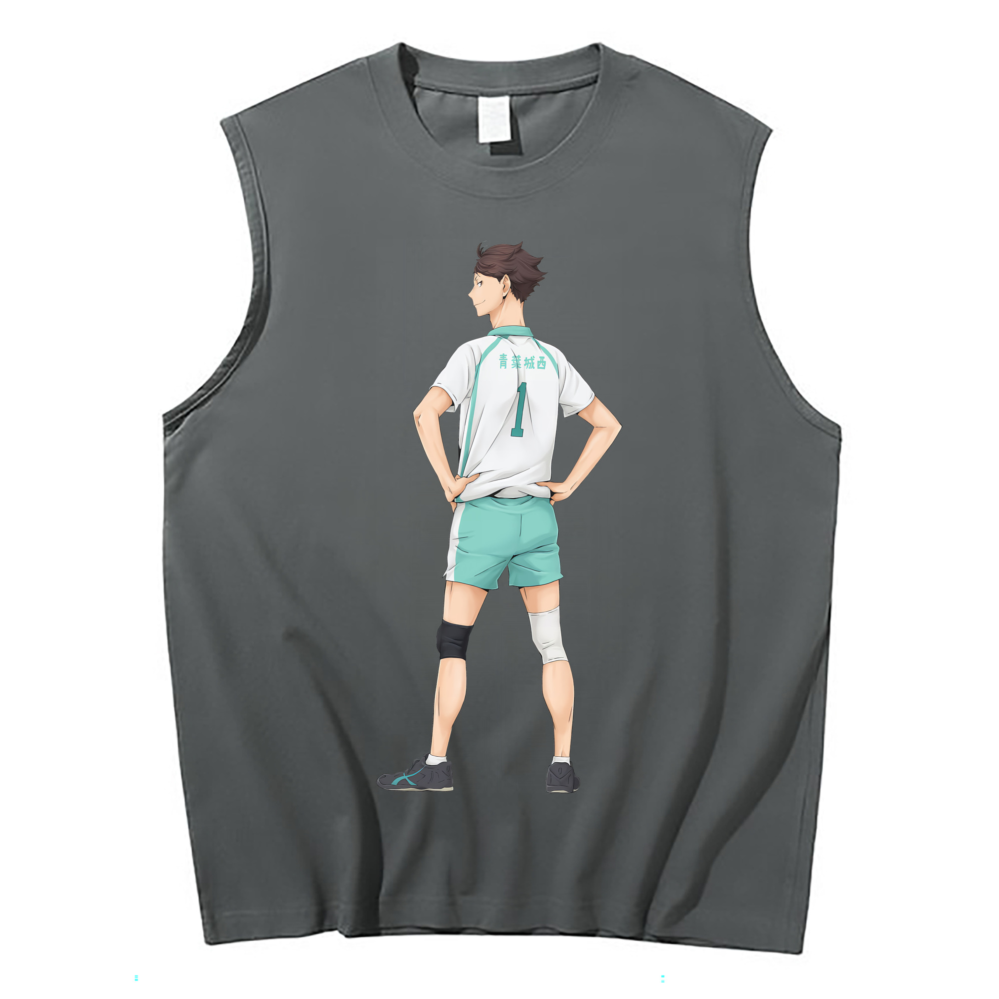 （画像用） ハイキュー!! Haikyu!! コットン100％タンクトップ（フロントプリント）